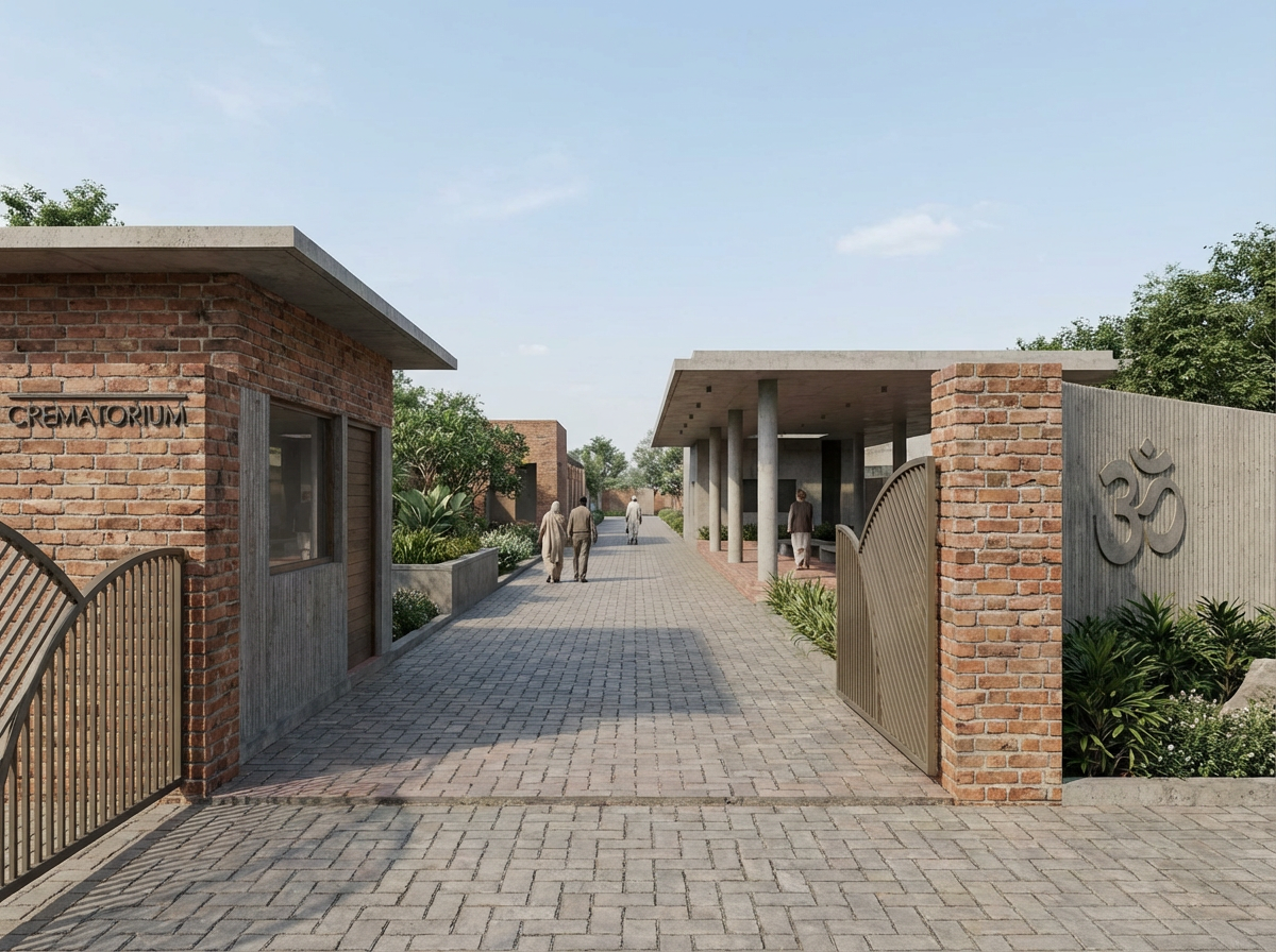 Crematorium, Swargdwar — Cultural project in Joda, Odisha by FMDL Architects