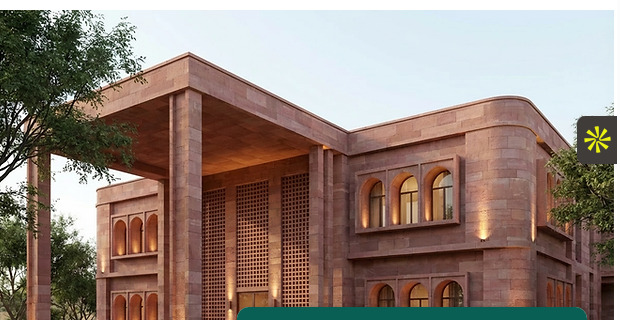 Azure Power Guest House — Mixed Use project in Bikaner, Rajasthan by FMDL Architects